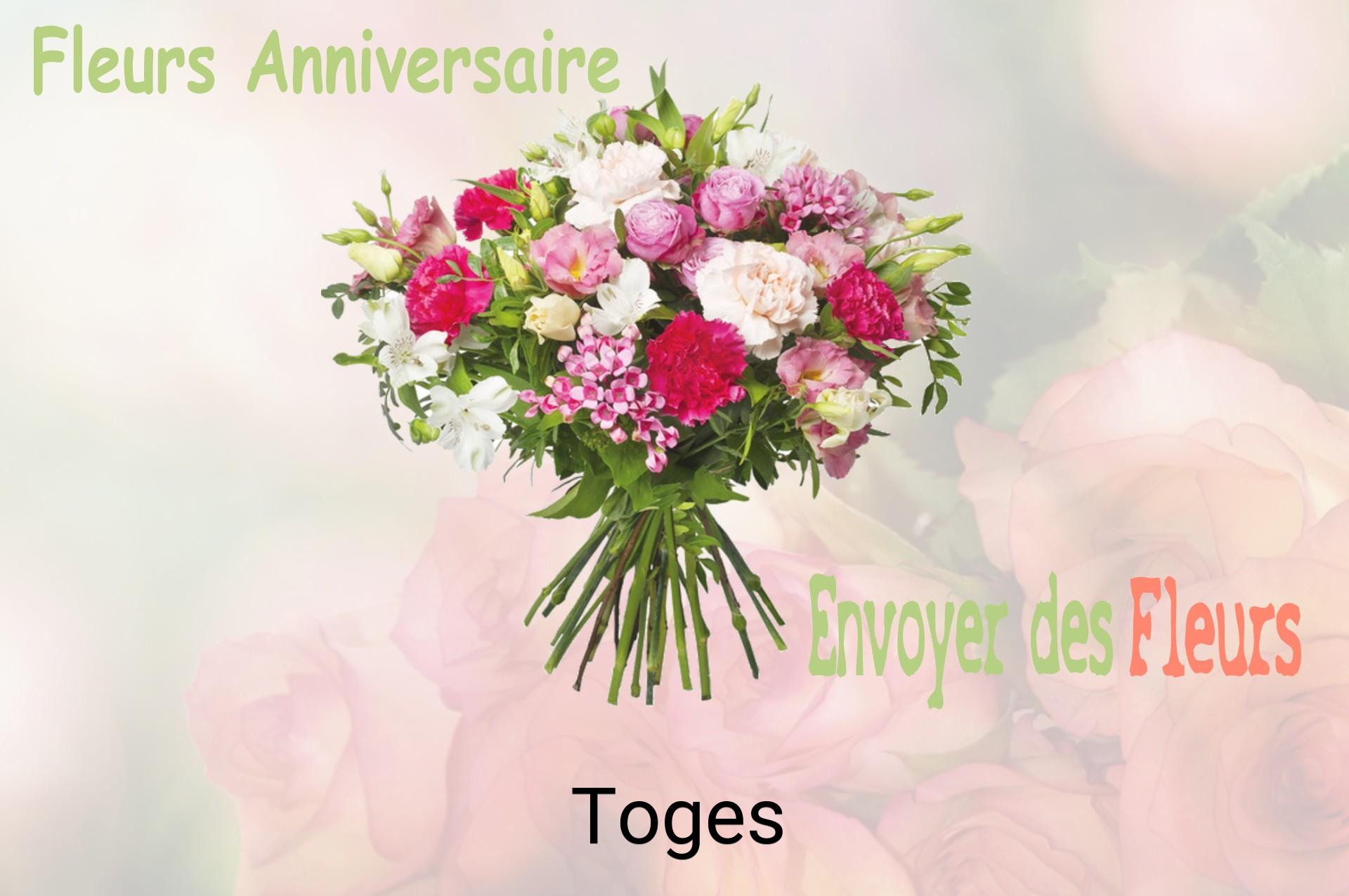 Bouquet de fleurs d’anniversaire livré à Toges